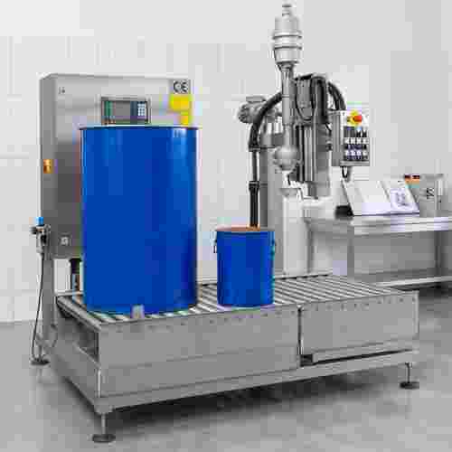 Edelstahl-Füllmaschine für Flüssigkeiten, hygienisches Design, standardisierte Schnittstellen, CE-Kennzeichnung