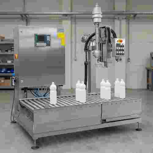 Quadratische Edelstahl-Getränkefüllmaschine, modulare Getränkelinie, GMP-Oberflächen, Industrie